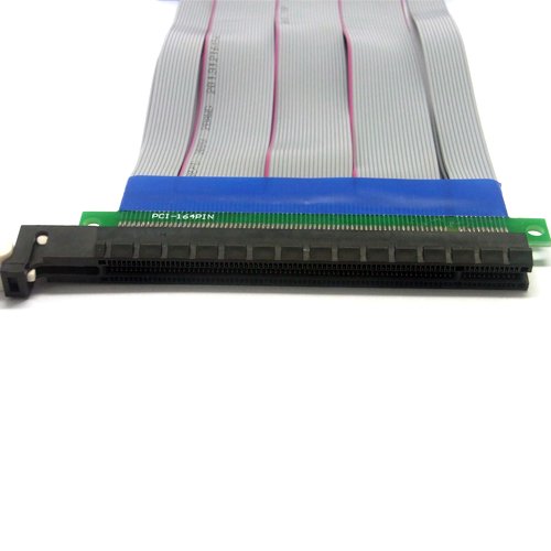 Sienoc PCI-Express PCI-E 16 X Tarjeta Elevadora Flexible Cinta Cable de extensión extensor Sienoc PCI-Express PCI-E 16 X Tarjeta Elevadora Flexible Cinta Cable de extensión extensor