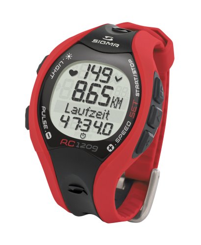 Sigma 1209 - Pulsómetro codificado, color rojo Sigma 1209 - Pulsómetro codificado, color rojo