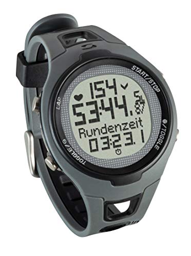 Sigma PC 15.11 - Pulsómetro analógico unisex (contador de caloriás, contador de 50 vueltas, frecuencia cardiáca), Gris, Talla única Sigma PC 15.11 - Pulsómetro analógico unisex (contador de caloriás, contador de 50 vueltas, frecuencia cardiáca), Gris, Talla única