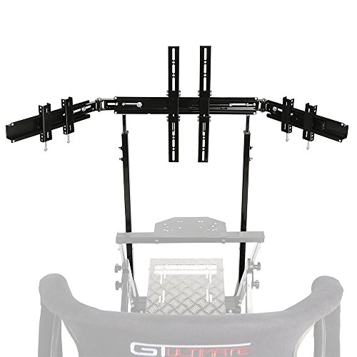 Siguiente Nivel Racing Monitor Multi Soporte para 1 x 55 "o 3 x 30 Pulgadas (PC, Xbox, PS4) Siguiente Nivel Racing Monitor Multi Soporte para 1 x 55 "o 3 x 30 Pulgadas (PC, Xbox, PS4)