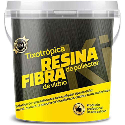 Sikd - Kit reparación Fibra de Vidrio y Resina de poliéster para embarcaciones, Piscinas, depósitos, caravanas, tuberías, carrocerías Coches, Motos, esculturas, moldes Sikd - Kit reparación Fibra de Vidrio y Resina de poliéster para embarcaciones, Piscinas, depósitos, caravanas, tuberías, carrocerías Coches, Motos, esculturas, moldes