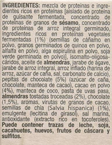 Siken Diet Proteína Vegetal - Barrita Cacao & Chía de 36 g. 140 Kcal/barrita. Caja con 4 unidades.