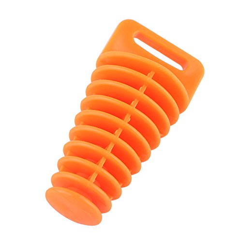 Silenciador universal, tapón de lavado de tubo de cola, motocicleta, bicicleta de tierra, ATV, Quad 2, silenciador de 4 tiempos, tubo de escape, tapón de lavado de tapón(naranja)