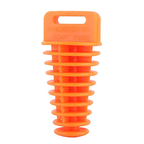 Silenciador universal, tapón de lavado de tubo de cola, motocicleta, bicicleta de tierra, ATV, Quad 2, silenciador de 4 tiempos, tubo de escape, tapón de lavado de tapón(naranja)