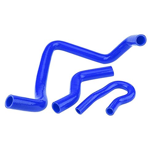 Silicona Radiador Refrigerador Manguera - Kit de Manguera de Radiador de silicona Manguitos de silicona para D15 D16 SOHC EG/EK 1992-2000 9Pcs (Azul)