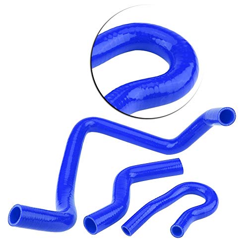 Silicona Radiador Refrigerador Manguera - Kit de Manguera de Radiador de silicona Manguitos de silicona para D15 D16 SOHC EG/EK 1992-2000 9Pcs (Azul)