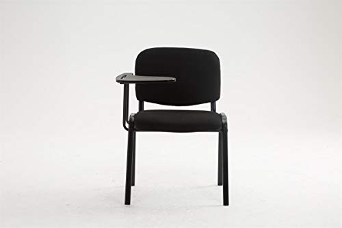 Silla Confidente Ken con Brazo Extensible para Escritura I Silla con Pala Flexible para Apuntes I Silla de Conferencia en Tela I Color:, Color:Negro Silla Confidente Ken con Brazo Extensible para Escritura I Silla con Pala Flexible para Apuntes I Silla de Conferencia en Tela I Color:, Color:Negro