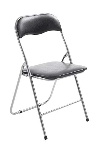 Silla De Conferencia Felix con Estructura de Metal I Silla para Academias Plegable I Silla Plegable con Respaldo & Sin Reposabrazos I Color:, Color:Negro/Plata Silla De Conferencia Felix con Estructura de Metal I Silla para Academias Plegable I Silla Plegable con Respaldo & Sin Reposabrazos I Color:, Color:Negro/Plata