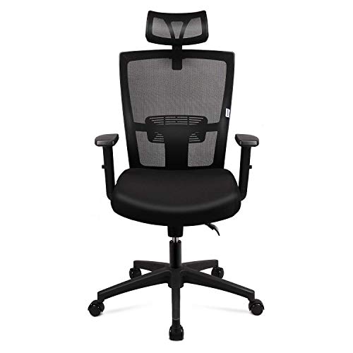 Silla de oficina Silla Ergonómica, Silla de Escritorio Con Reposacabezas y Apoyabrazos ajustables, cómodo y fiable, Carga máx. 100kg/265lb Silla de oficina Silla Ergonómica, Silla de Escritorio Con Reposacabezas y Apoyabrazos ajustables, cómodo y fiable, Carga máx. 100kg/265lb
