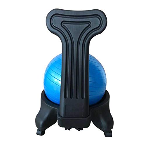 Silla De Pelota De Fitness Silla De Masaje Silla De Pelota De Yoga Asiento De Oficina Para El Hogar Base A Prueba De Explosiones Silla Gruesa Silla Ergonómica （azul） ( Color : Blue , Size : 52*79cm )