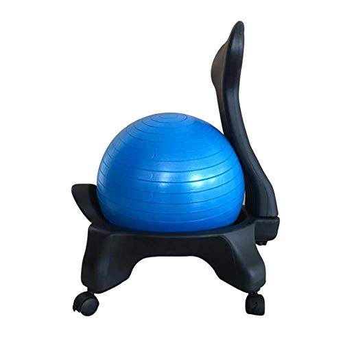 Silla De Pelota De Fitness Silla De Masaje Silla De Pelota De Yoga Asiento De Oficina Para El Hogar Base A Prueba De Explosiones Silla Gruesa Silla Ergonómica （azul） ( Color : Blue , Size : 52*79cm )