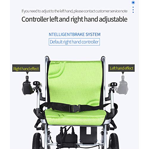 Silla de Ruedas eléctrica, Sistema de Control Delantero y Trasero De Silla Eléctrica Abierta/Plegable Rápida con Silla De Eléctrica O Manual Alcance De 12 Millas Asiento De 45 Cm De Anch Silla de Ruedas eléctrica, Sistema de Control Delantero y Trasero De Silla Eléctrica Abierta/Plegable Rápida con Silla De Eléctrica O Manual Alcance De 12 Millas Asiento De 45 Cm De Anch