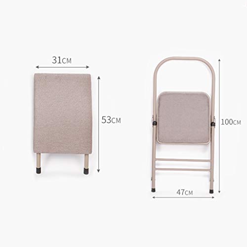 Silla de Yoga, Cara de PU, Silla Auxiliar de Silla de Yoga, Silla Plegable, Columna Vertebral Que se dobla para Ayudar con el Ejercicio, práctica de Espina Dorsal preferida, Gray,47 * 100CM Silla de Yoga, Cara de PU, Silla Auxiliar de Silla de Yoga, Silla Plegable, Columna Vertebral Que se dobla para Ayudar con el Ejercicio, práctica de Espina Dorsal preferida, Gray,47 * 100CM