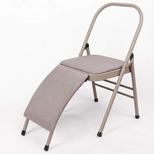 Silla de Yoga, Cara de PU, Silla Auxiliar de Silla de Yoga, Silla Plegable, Columna Vertebral Que se dobla para Ayudar con el Ejercicio, práctica de Espina Dorsal preferida, Gray,47 * 100CM Silla de Yoga, Cara de PU, Silla Auxiliar de Silla de Yoga, Silla Plegable, Columna Vertebral Que se dobla para Ayudar con el Ejercicio, práctica de Espina Dorsal preferida, Gray,47 * 100CM