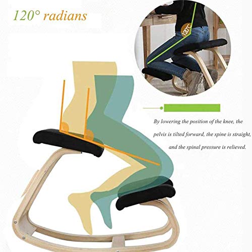 Silla ergonómica para Rodillas, Silla ergonómica para Rodillas, Silla de corrección espinal Silla para Rodillas Silla para Montar Silla de corrección Silla para Yoga sillas para Rodillas