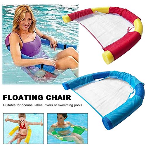 Silla Flotante Flotante De La Piscina Fila Fideos Silla con Malla para Adultos Niños Hidráulico De Cubierta Patinete Junta De Agua Silla,Azul Silla Flotante Flotante De La Piscina Fila Fideos Silla con Malla para Adultos Niños Hidráulico De Cubierta Patinete Junta De Agua Silla,Azul