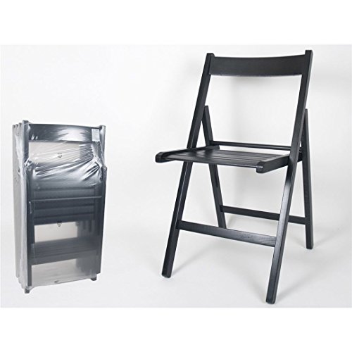 Silla Plegable Madera Color Negro (Precio por Unidad) Silla Plegable Madera Color Negro (Precio por Unidad)