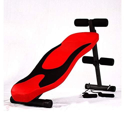 Silla Romana Predicador Curl, Banco Multi-Entrenamiento, Sit-up Abdominal Extensión de Espalda Entrenamiento de la Fuerza, Conveniente for el Cuerpo Entero del Ejercicio (Color : Red)