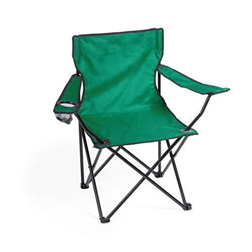 Silla Verde Camping Plegable con apoyabrazos y Bolsillo de redecilla Integrado para Bebida, Goma Antideslizantes en Las Patas, Silla terraza, Camping, Campo Silla Verde Camping Plegable con apoyabrazos y Bolsillo de redecilla Integrado para Bebida, Goma Antideslizantes en Las Patas, Silla terraza, Camping, Campo