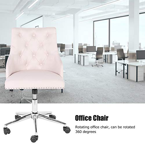 Sillas de escritorio, ergonómicas para escritorio, silla ejecutiva suave y ajustable con respaldo giratorio de 360°, silla giratoria con base cromada y ruedas para casa, oficina, d