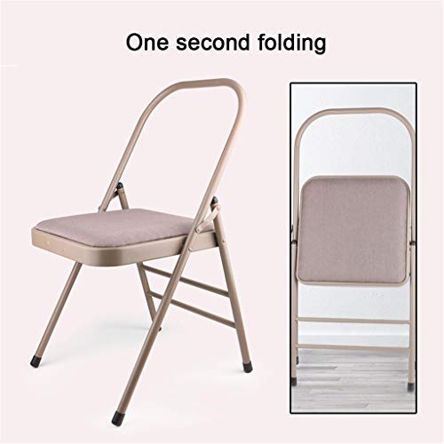 Sillas De Yoga Plegables De Lona, Silla Invertida De La Práctica De Apoyo Estándar Sin Espalda, Actividad Asana Acolchada Plegable con Patas Silenciosas Antideslizantes (Color: Beige) (tamaño : A) Sillas De Yoga Plegables De Lona, Silla Invertida De La Práctica De Apoyo Estándar Sin Espalda, Actividad Asana Acolchada Plegable con Patas Silenciosas Antideslizantes (Color: Beige) (tamaño : A)
