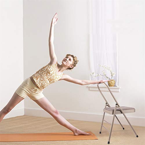 Sillas De Yoga Plegables De Lona, Silla Invertida De La Práctica De Apoyo Estándar Sin Espalda, Actividad Asana Acolchada Plegable con Patas Silenciosas Antideslizantes (Color: Beige) (tamaño : A) Sillas De Yoga Plegables De Lona, Silla Invertida De La Práctica De Apoyo Estándar Sin Espalda, Actividad Asana Acolchada Plegable con Patas Silenciosas Antideslizantes (Color: Beige) (tamaño : A)
