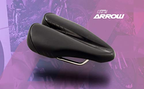 Sillin Bicicleta MTB Antiprostatico – Sin Punta Carretera Modelo Arrow 2021 Apto Montaña Triatlon Sin Nariz Hombre Mujer Ciudad Negro Acero Sillin Bicicleta MTB Antiprostatico – Sin Punta Carretera Modelo Arrow 2021 Apto Montaña Triatlon Sin Nariz Hombre Mujer Ciudad Negro Acero