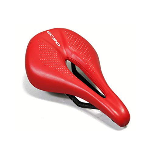 Sillín de Bicicleta de Fibra de Carbono Ec90 Asientos de Ciclismo de Carretera MTB Asientos de Ciclismo de Carretera Power-Pro de 143 mm de Ancho Red