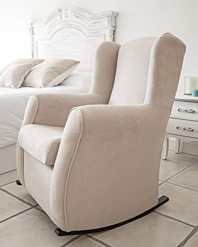 Sillon orejero balancin blanco CARLA (Sillon lactancia)Sillón tapizado antimanchas acualine color Verde Agua. Mecedora para dormitorio, salon o habitacion de bebe Sillon orejero balancin blanco CARLA (Sillon lactancia)Sillón tapizado antimanchas acualine color Verde Agua. Mecedora para dormitorio, salon o habitacion de bebe