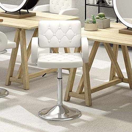 Sillones Nubao Silla de Peluquero Belleza hidráulico Presidente peluquería 360 ° giratoria Ajustable en Altura de Cuero PU (Blanco) Sillones Nubao Silla de Peluquero Belleza hidráulico Presidente peluquería 360 ° giratoria Ajustable en Altura de Cuero PU (Blanco)