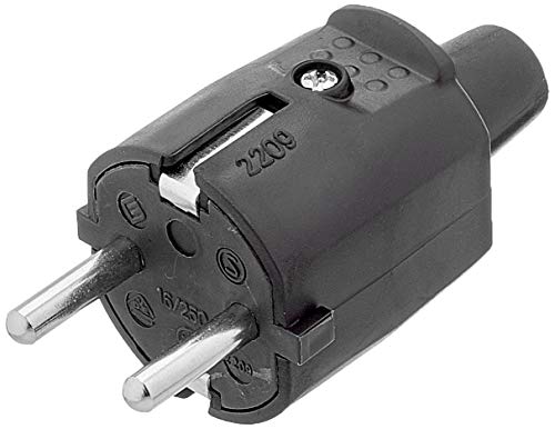 Silver Electronics 9230 Clavija Macho, Negro Silver Electronics 9230 Clavija Macho, Negro