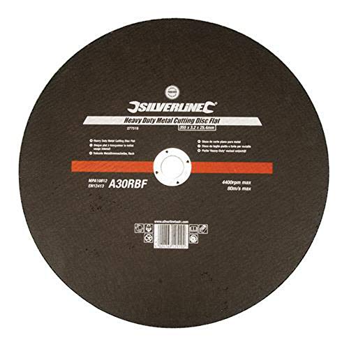 Silverline 103622 - Disco plano reforzado para corte de metal (300 x 3 x 20 mm)