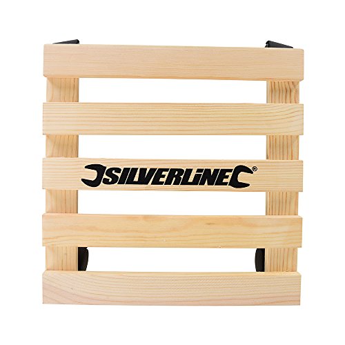 Silverline 295928 Plataforma Cuadrada con Ruedas para Plantas y Macetas, 0