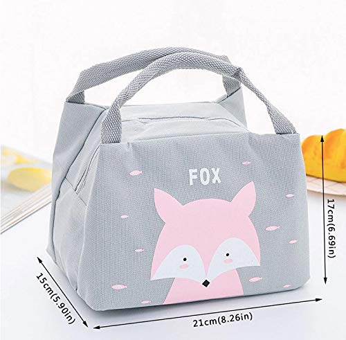 SIMFAMILY Bolsa Térmica Porta Alimentos Infantil Resistente al Agua (Zorro) SIMFAMILY Bolsa Térmica Porta Alimentos Infantil Resistente al Agua (Zorro)