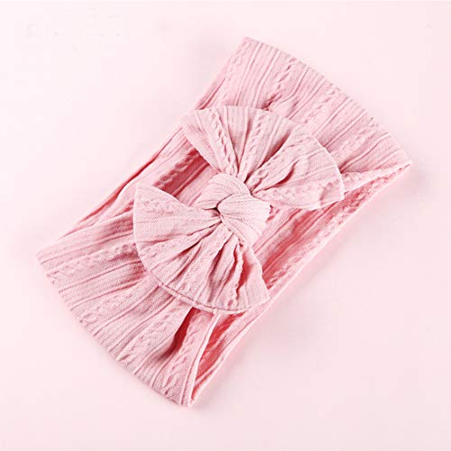 Simoda Joyfeel's Store Cintas para el pelo de Nylon para bebés Turbante Knotted Girls Hairband Super suave y elástica Wrap para recién nacidos Toddle para niños (Pack of 7#5)