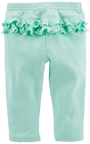 Simple Joys by Carter's Conjunto de 6 piezas de body para niñas (manga corta y larga) y pantalones ,Pink/Mint Ruffle ,Recién nacido