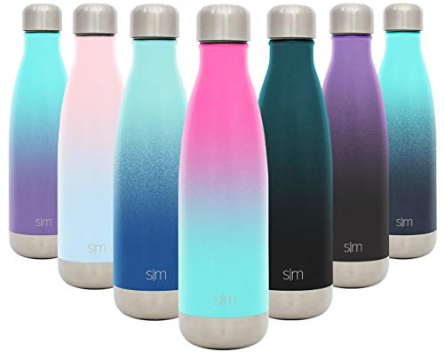 Simple Modern Wave 500ml Termo Botella Agua Acero Inoxidable, Botella Termica Mantiene el Frio por 28 Horas Aislada al Vacío Doble Pared para Deporte café o Viaje Dos Tono: Sorbete Simple Modern Wave 500ml Termo Botella Agua Acero Inoxidable, Botella Termica Mantiene el Frio por 28 Horas Aislada al Vacío Doble Pared para Deporte café o Viaje Dos Tono: Sorbete