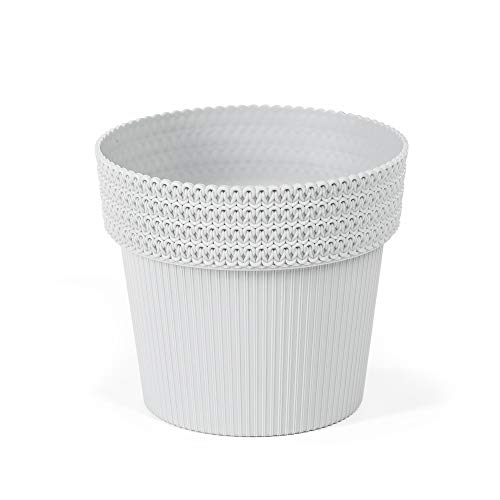 SimplyTheBest Maceta para plantas de hierbas, puente, 16 cm de diámetro, soporte para alféizar de ventana, balcón, jardín, caja organizadora, decoración de caja de mezcla, juego (gris) SimplyTheBest Maceta para plantas de hierbas, puente, 16 cm de diámetro, soporte para alféizar de ventana, balcón, jardín, caja organizadora, decoración de caja de mezcla, juego (gris)