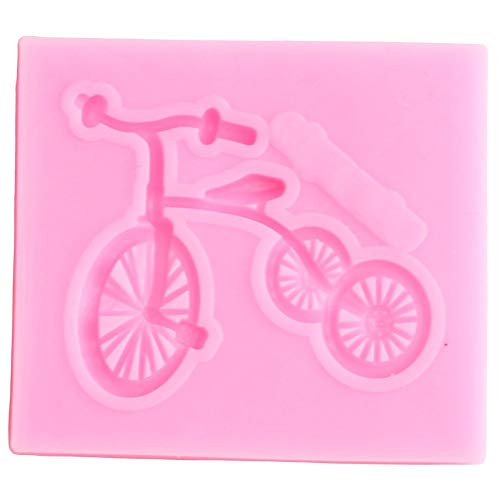 SIMUER Forma de Bicicleta Molde de Silicona Magdalena Moldes de Fondant Herramienta de decoración de Pasteles   Juguete para bebés Molde de Pasta de Chocolate Molde de Arcilla de Caramelo de Resina