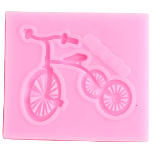 SIMUER Forma de Bicicleta Molde de Silicona Magdalena Moldes de Fondant Herramienta de decoración de Pasteles   Juguete para bebés Molde de Pasta de Chocolate Molde de Arcilla de Caramelo de Resina