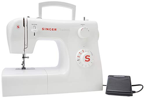 Singer 2250 Tradition - Máquina de Coser mecánica, 10 Puntadas, 43 x 22 x 35,2 cm, Blanco