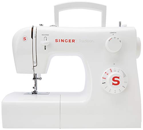 Singer 2250 Tradition - Máquina de Coser mecánica, 10 Puntadas, 43 x 22 x 35,2 cm, Blanco