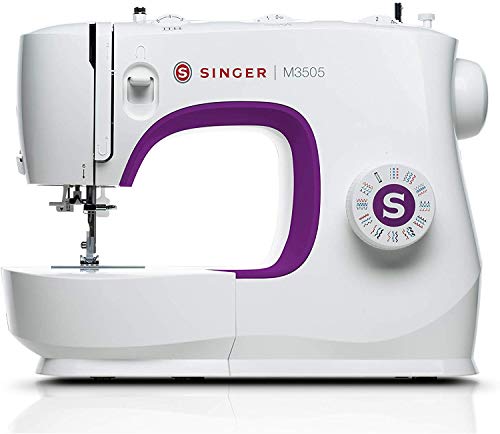 Singer M3505 - Máquina de Coser Portatil, Nuevo Modelo 2020, 34 Puntadas de Costura, útiles, elásticas, Decorativas, Automática, Fácil de Usar