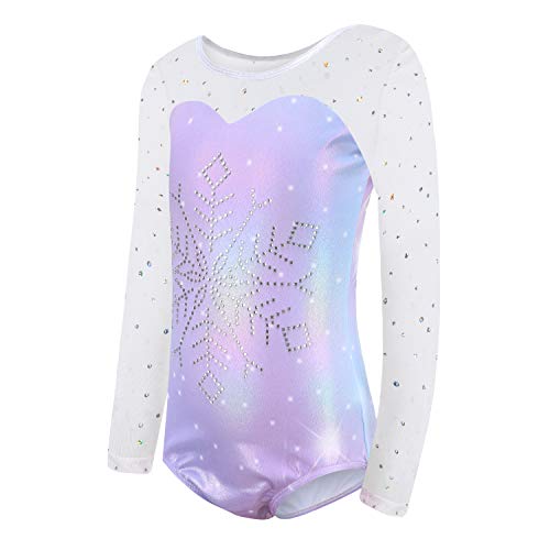Sinoeem Leotardos de Gimnasia RĆtmica para NiƱos Maillot de Ballet con Gradiente Flash Cuello Redondo Manga Larga/Manga Corta para NiƱas de 3-12 AƱos (Vistoso - Manga Larga, Tag 12A(11-12 Years)) Sinoeem Leotardos de Gimnasia RĆtmica para NiƱos Maillot de Ballet con Gradiente Flash Cuello Redondo Manga Larga/Manga Corta para NiƱas de 3-12 AƱos (Vistoso - Manga Larga, Tag 12A(11-12 Years))