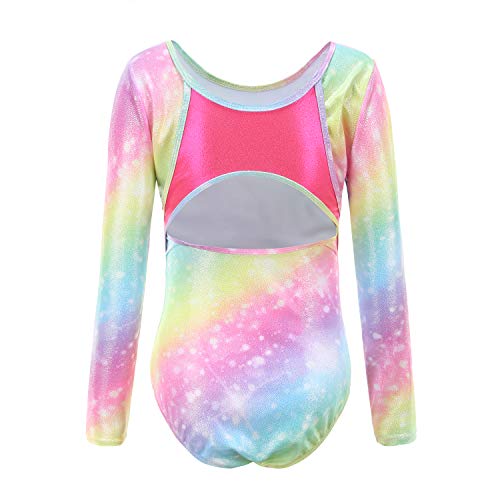 Sinoeem Leotardos de Gimnasia RĆtmica para NiƱos Maillot de Ballet con Gradiente Flash Cuello Redondo Manga Larga/Manga Corta para NiƱas de 3-12 AƱos (Arcoiris - Manga Larga, Tag 6A(5-6 Years)) Sinoeem Leotardos de Gimnasia RĆtmica para NiƱos Maillot de Ballet con Gradiente Flash Cuello Redondo Manga Larga/Manga Corta para NiƱas de 3-12 AƱos (Arcoiris - Manga Larga, Tag 6A(5-6 Years))