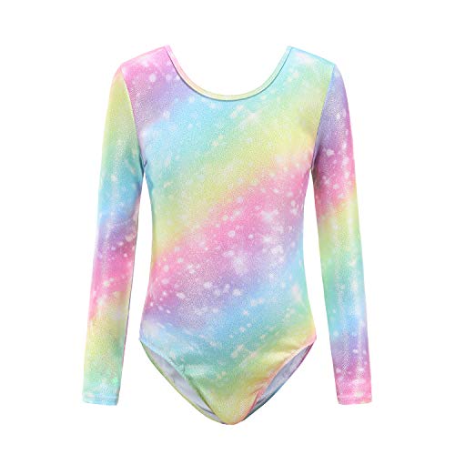 Sinoeem Leotardos de Gimnasia RĆtmica para NiƱos Maillot de Ballet con Gradiente Flash Cuello Redondo Manga Larga/Manga Corta para NiƱas de 3-12 AƱos (Arcoiris - Manga Larga, Tag 6A(5-6 Years)) Sinoeem Leotardos de Gimnasia RĆtmica para NiƱos Maillot de Ballet con Gradiente Flash Cuello Redondo Manga Larga/Manga Corta para NiƱas de 3-12 AƱos (Arcoiris - Manga Larga, Tag 6A(5-6 Years))