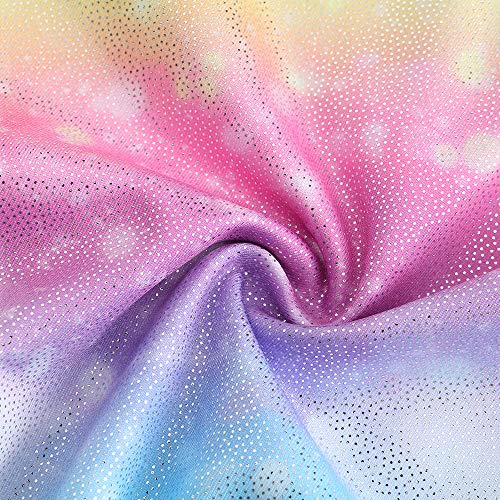 Sinoeem Leotardos de Gimnasia Rítmica para Niños Maillot de Ballet con Gradiente Flash Cuello Redondo Manga Larga/Manga Corta para Niñas de 3-12 Años (Arcoiris - Manga Larga, Tag 12A(11-12 Years)) Sinoeem Leotardos de Gimnasia Rítmica para Niños Maillot de Ballet con Gradiente Flash Cuello Redondo Manga Larga/Manga Corta para Niñas de 3-12 Años (Arcoiris - Manga Larga, Tag 12A(11-12 Years))