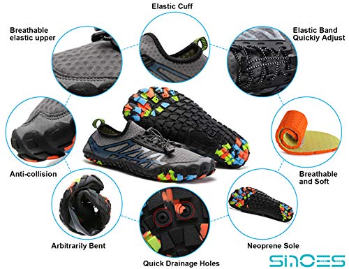 SINOES Calcetines de Buceo Natación Zapatos de Agua Unisex para Buceo Snorkel Surf Piscina Playa Yoga Deportes Acuáticos, Hombres y Mujeres