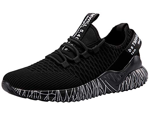 SINOES Hombre de Zapatos Deportivos Correr Caminar Gimnasio Ocasional Deportivos Flyknit Tennis Sports Zapatillas