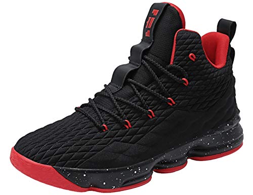 SINOES Zapatillas de Baloncesto para Hombre, Botas de Baloncesto de absorción de Choque de Rendimiento Zapatillas de Entrenamiento Ligeras Transpirable Suave Estudiante al Aire Libre